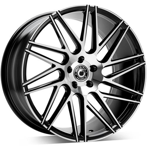 Wrath Wheels WF-4 20 x 10 ET42 5x112 BP - Black polished