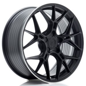 JR Wheels JR51 18x8 ET20-45 5H BLANK Satin Black w/ Machined Lip