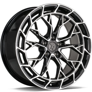 seventy9 SCF-Z 18 x 8 ET40 5x112 BFP - Black Front Polished