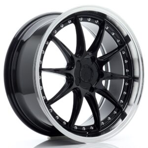 JR Wheels JR41 19x8,5 ET15-35 5H BLANK Gloss Black w/ Machined Lip