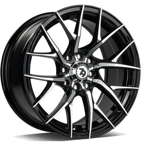 seventy9 SCF-G 15" x 7,0 ET35 4x100;4x114,3 BFP - Black Front Polished