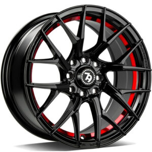 seventy9 SCF-G 15" x 7,0 ET35 4x100;4x114,3 BGRIL- Black Glossy Red Inner Lip