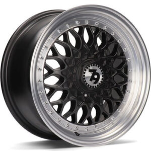 seventy9 SV-E 15" x 7,0 ET30 4x100;4x114,3 DMBLP - Matt Black Front Polished Lip Polished