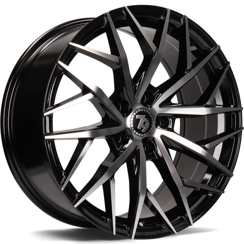 seventy9 SV-C 16" x 7,0 ET38 5x100 BFP - Black Front Polished