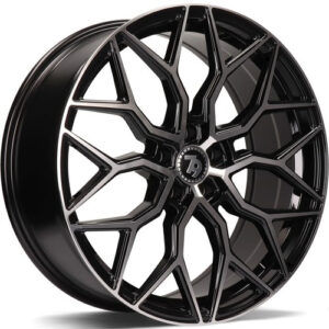 seventy9 SV-K 16" x 7,0 ET40 5x114,3 BFP - Black Front Polished