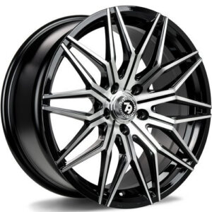 seventy9 SV-O 18" x 8,0 ET35 5x112 BFP - Black Front Polished