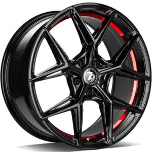 seventy9 SCF-B 18" x 8,0 ET30 5x120 BGRIL- Black Glossy Red Inner Lip