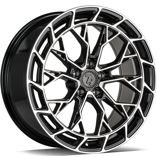 seventy9 SCF-Z 18" x 8,0 ET33 5x120 BFP - Black Front Polished