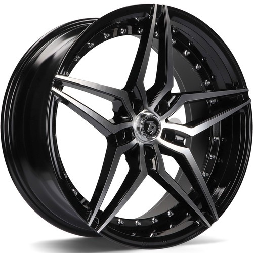 seventy9 SV-AR 19" x 9,5 ET38 5x112 BFP - Black Front Polished