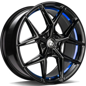 seventy9 SCF-B 20" x 9,0 ET30 5x112 BGBIL - Black Glossy Blue Inner Lip