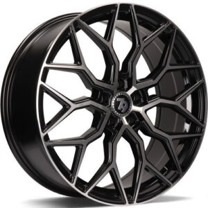 seventy9 SV-K 20" x 8,0 ET30 5x112 BFP - Black Front Polished