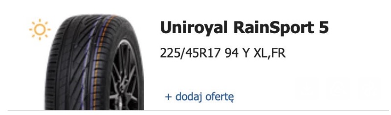 JR Wheels JR37 17x8 ET35 BLANK Gloss Black + opony Uniroyal 225/45/17 | Zestaw montażowy w komplecie: - nakrętki czarne na torx M12x1.50 - pierścienie centrujące 60.1 - obrazek 2