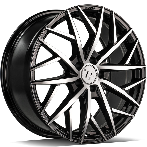 seventy9 SSF-1 17" x 7,5 ET45 5x108 BFP - Black Front Polished