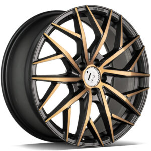 seventy9 SSF-1 18" x 8,0 ET45 5x112 BGGF - Black Glossy Gold Front
