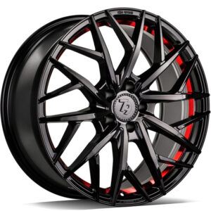 seventy9 SSF-1 19" x 8,5 ET40 5x114,3 BGRIL - Black Glossy Red Inner Lip