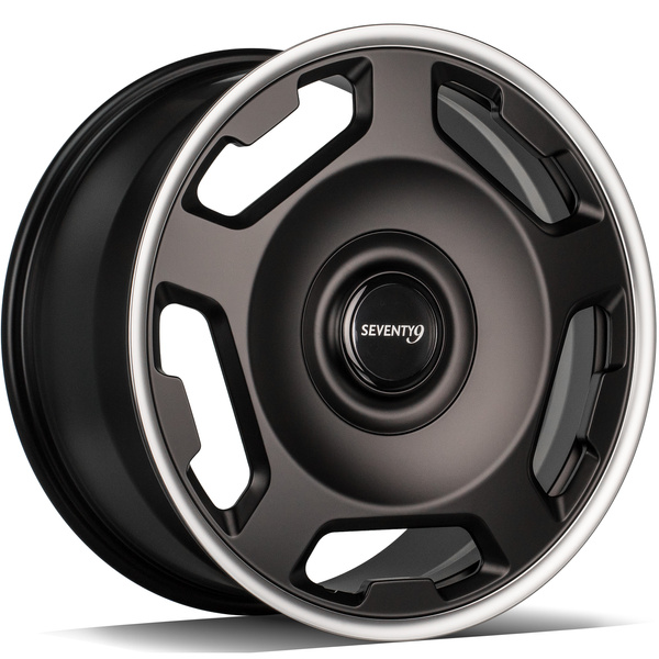seventy9 MF.15 20" x 8,5 ET35 5x112 DMBLP - Matt Black Lip Polished