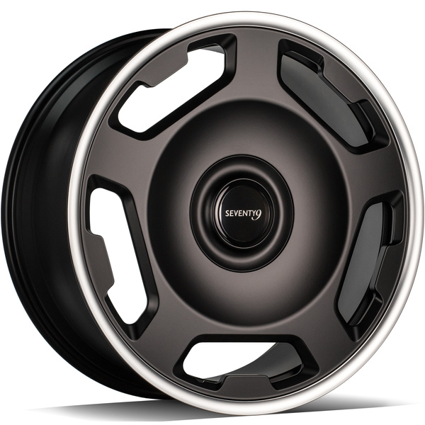 seventy9 MF.15 22" x 10,0 ET25 5x130 DMBLP - Matt Black Lip Polished