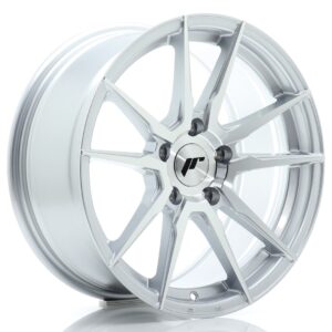 JR Wheels JR21 17x8 ET35 5x112 Silver Machined Face