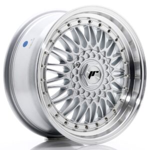 JR Wheels JR9 17x7,5 ET35 4x100/108 Silver w/ Machined Lip+Silver Rivets