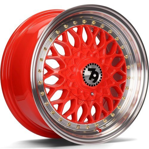 seventy9 SV-E 15" x 7,0 ET30 4x100;4x114,3 Red LP - Red Lip Polished