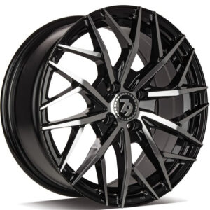 seventy9 SV-C 16" x 7,0 ET38 4x100 BFP - Black Front Polished
