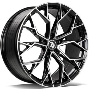 seventy9 SCF-H 18" x 8,0 ET35 5x112 BFP - Black Front Polished