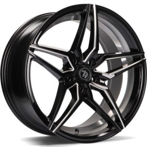 seventy9 SV-A 18" x 9,0 ET40 5x112 BGWIL - Black Glossy Window Inner Lip