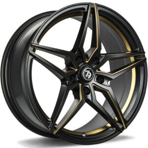 seventy9 SV-A 18" x 8,0 ET35 5x112 DMBMG - Deep Matt Black Milled Gold