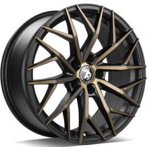 seventy9 SV-C 18" x 8,0 ET30 5x112 BGGF - Black Glossy Gold Front