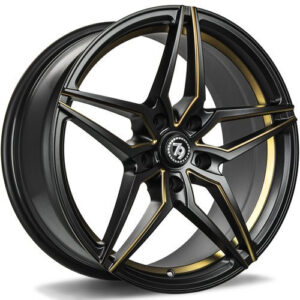 seventy9 SV-A 18" x 8,0 ET40 5x114,3 DMBMG - Deep Matt Black Milled Gold