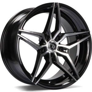 seventy9 SV-A 18" x 8,0 ET30 5x120 BFP - Black Front Polished