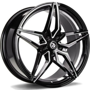 seventy9 SV-A 18" x 8,0 ET30 5x120 BGWIL - Black Glossy Window Inner Lip