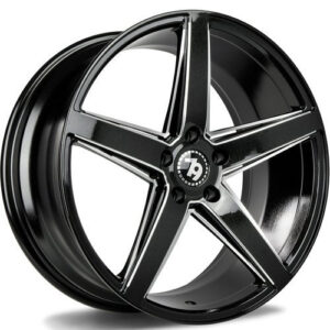 seventy9 SV-N 18" x 8,0 ET30 5x120 BE - Galaxy Black Window Edges