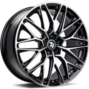 seventy9 SV-P 18" x 8,0 ET30 5x120 BFP - Black Front Polished