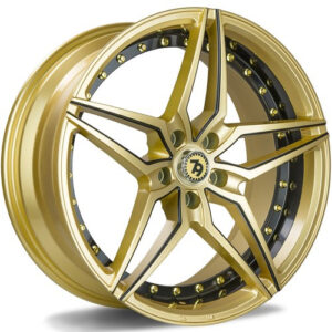 seventy9 SV-AR 19" x 9,5 ET38 5x112 GBLMB - Gold Black Lip Milled Black