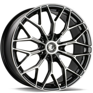 Wrath Wheels WF-16 19" x 8,5 ET40 5x112 BP - Black polished