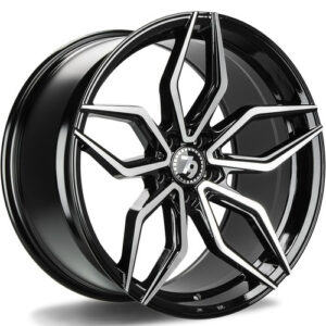 seventy9 SCF-D 19" x 9,5 ET35 5x120 BFP - Black Front Polished