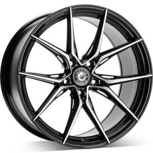 Wrath Wheels WFX 20" x 9,0 ET40 5x112 BP - Black polished