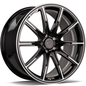 seventy9 MF.11 20" x 8,5 ET30 5x112 BFP - Black Front Polished